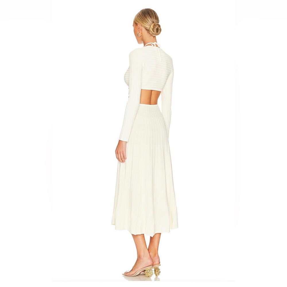 NWT Cult Gaia Fergie Knit Dress Off White XS - Picture 3 of 10